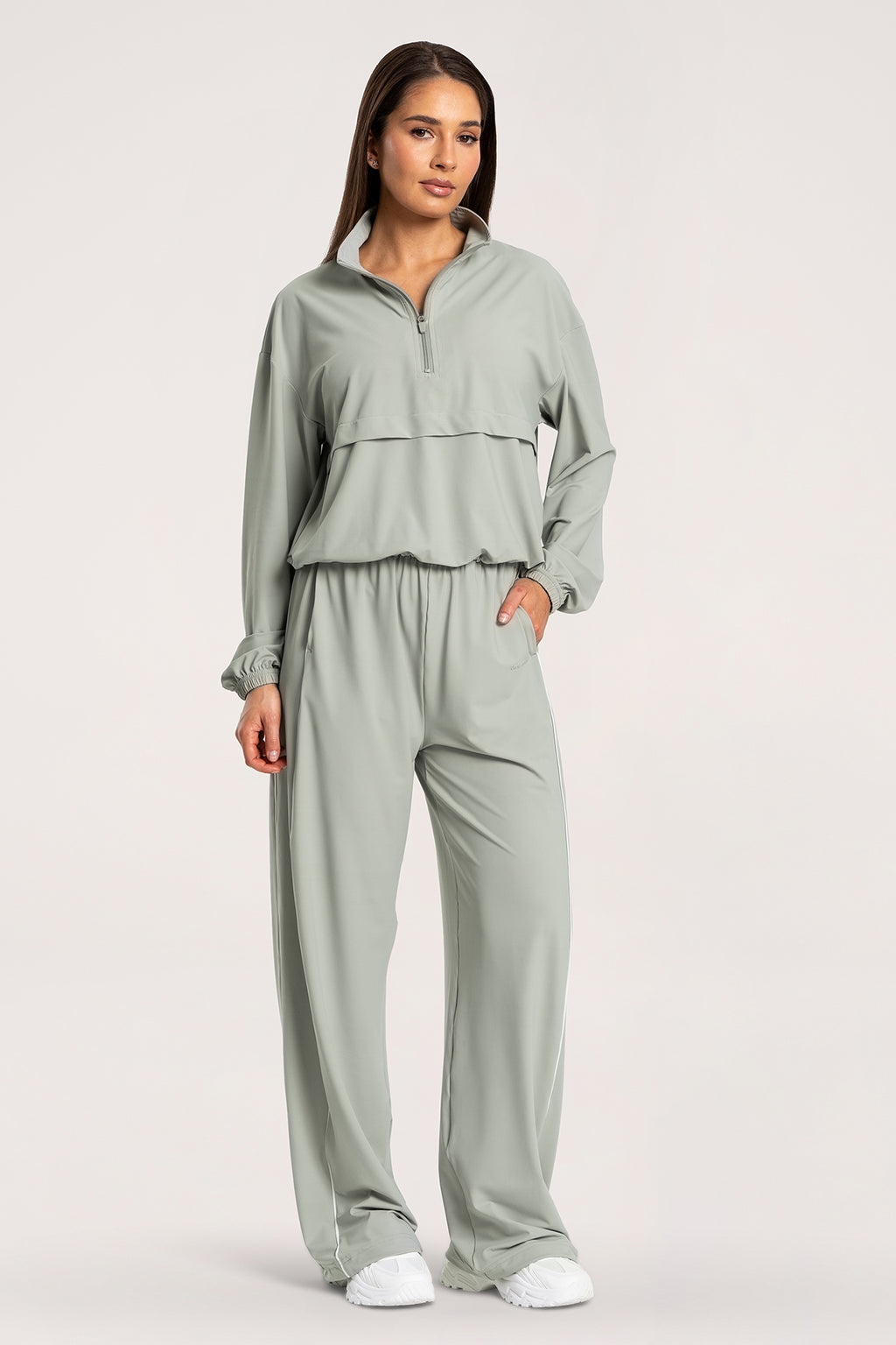 UN1FORM Slick-Sweatshirt olive grey
