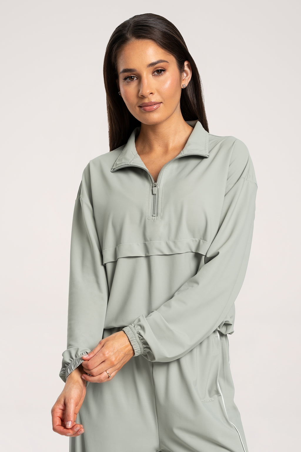 UN1FORM Slick-Sweatshirt olive grey