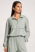 UN1FORM Slick-Sweatshirt olive grey