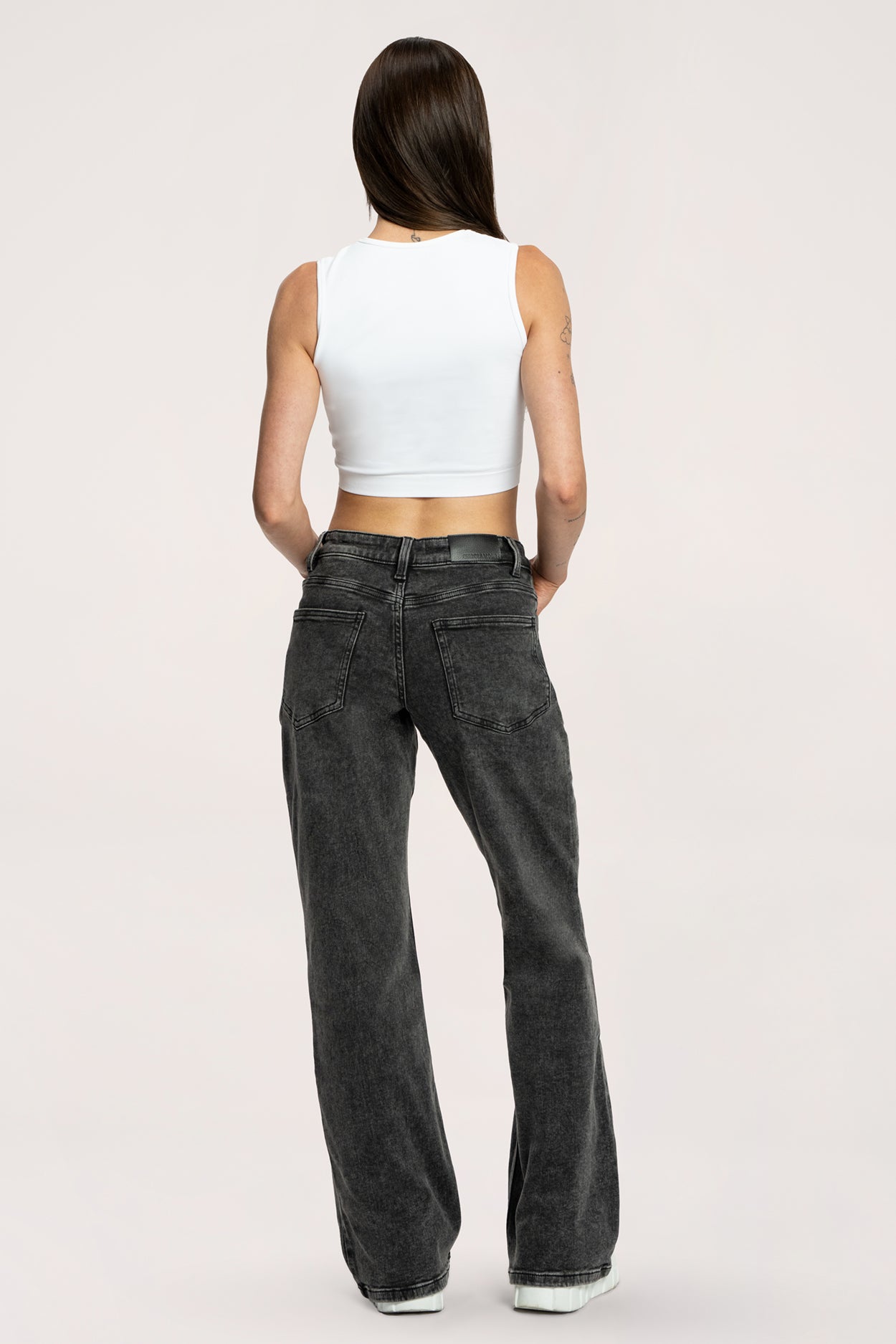 Hüftjeans Wide grey