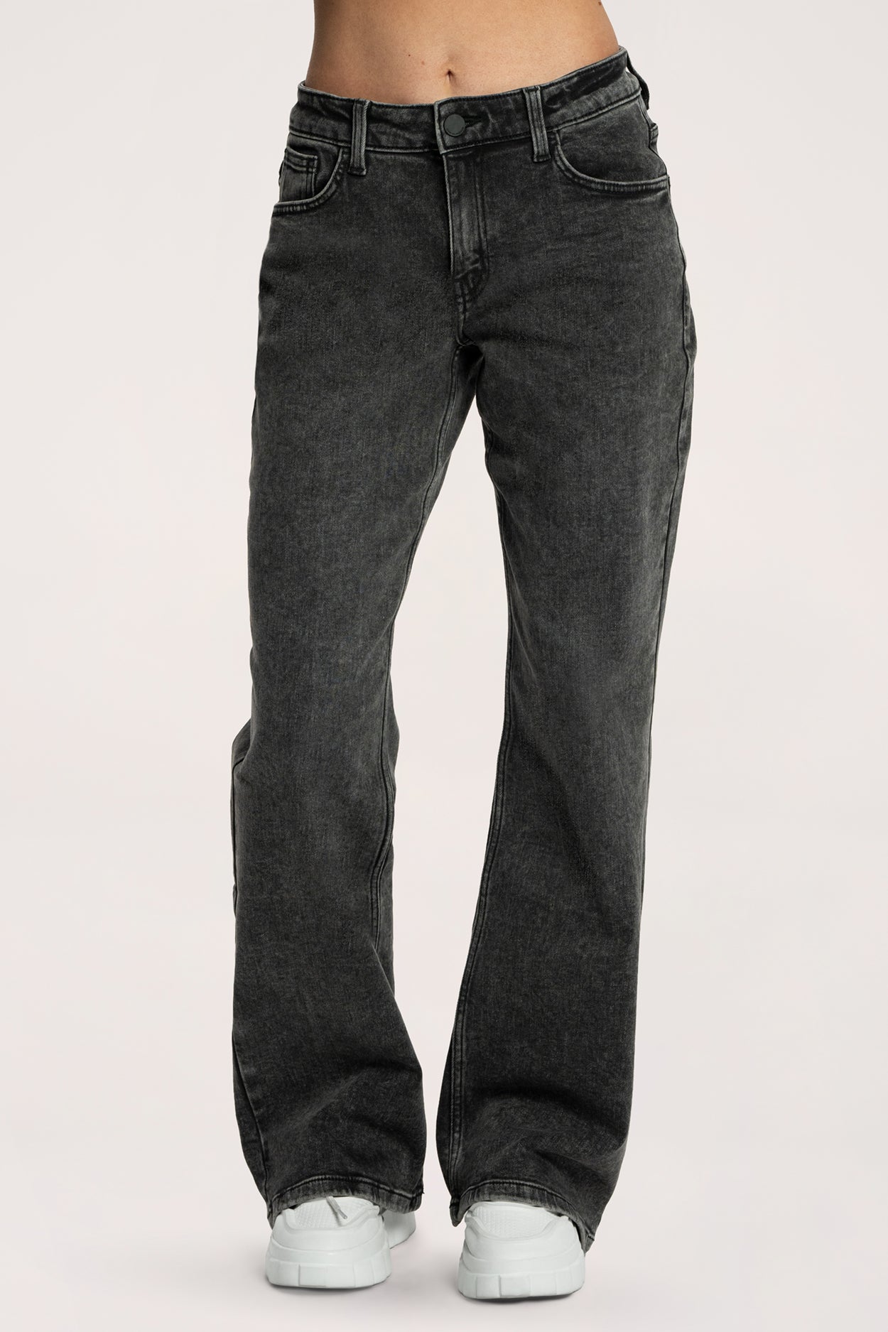 Hüftjeans Wide grey