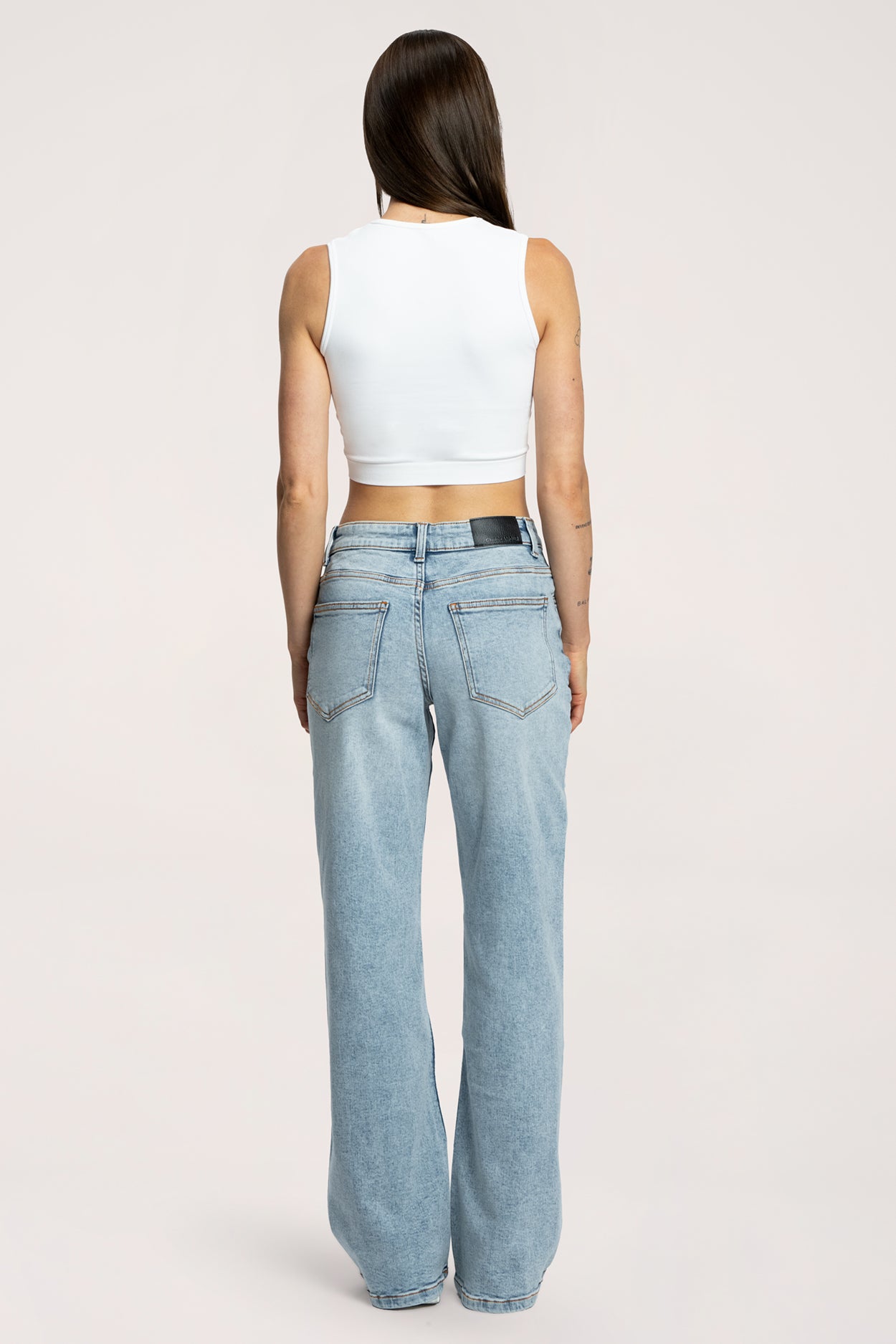 Hüftjeans Wide light blue