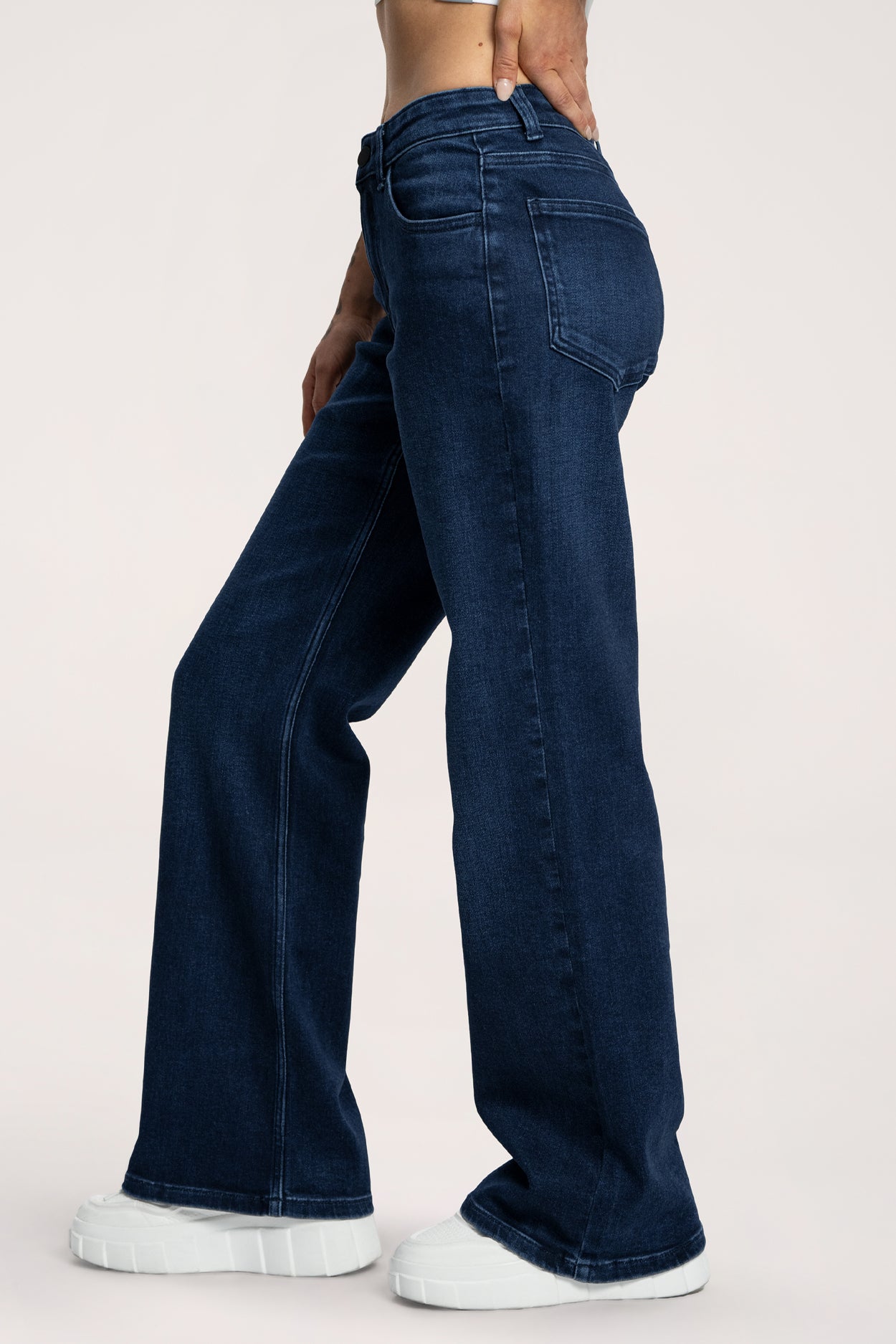 Hüftjeans Wide navy blue