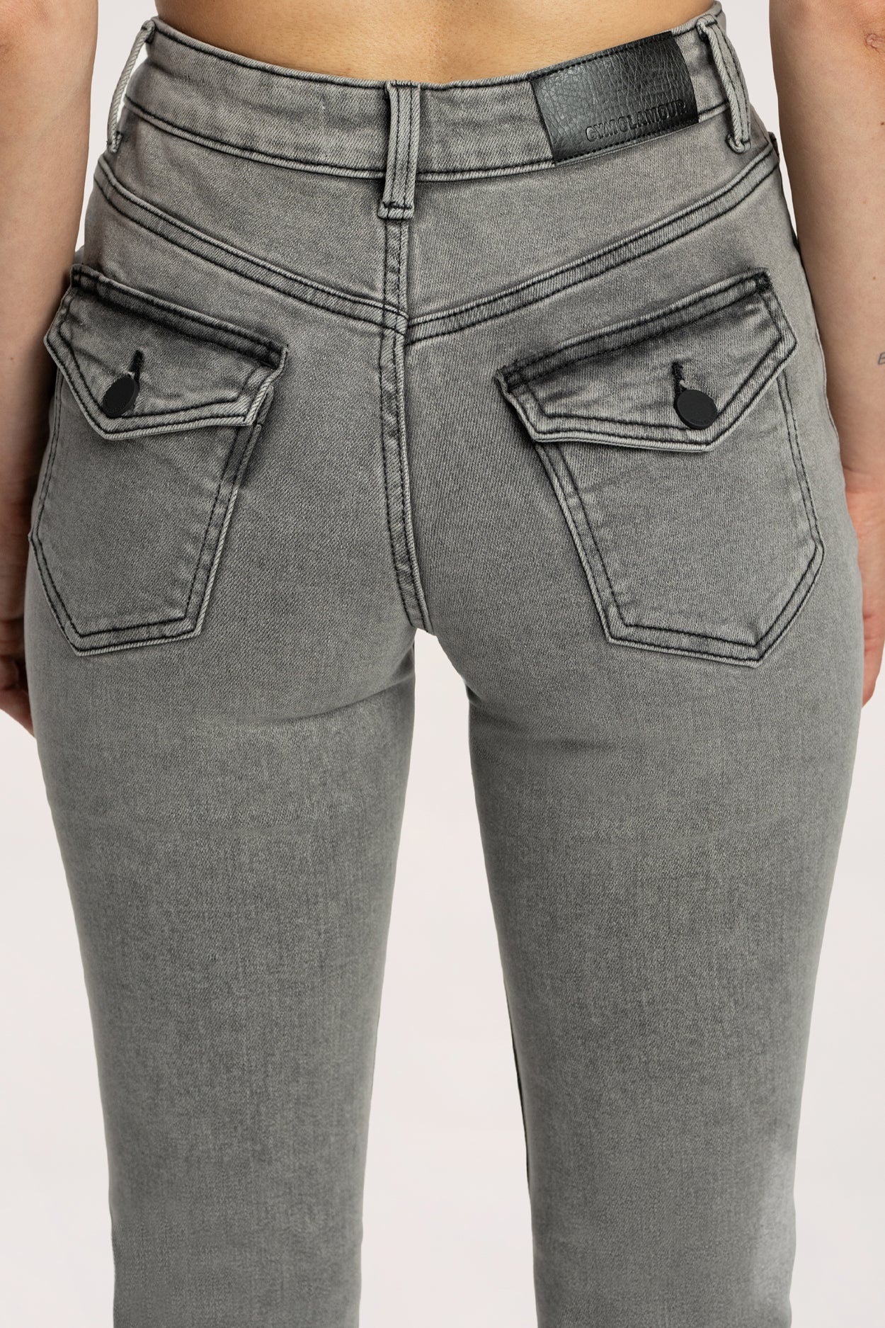 Schlagjeans Push Up light grey