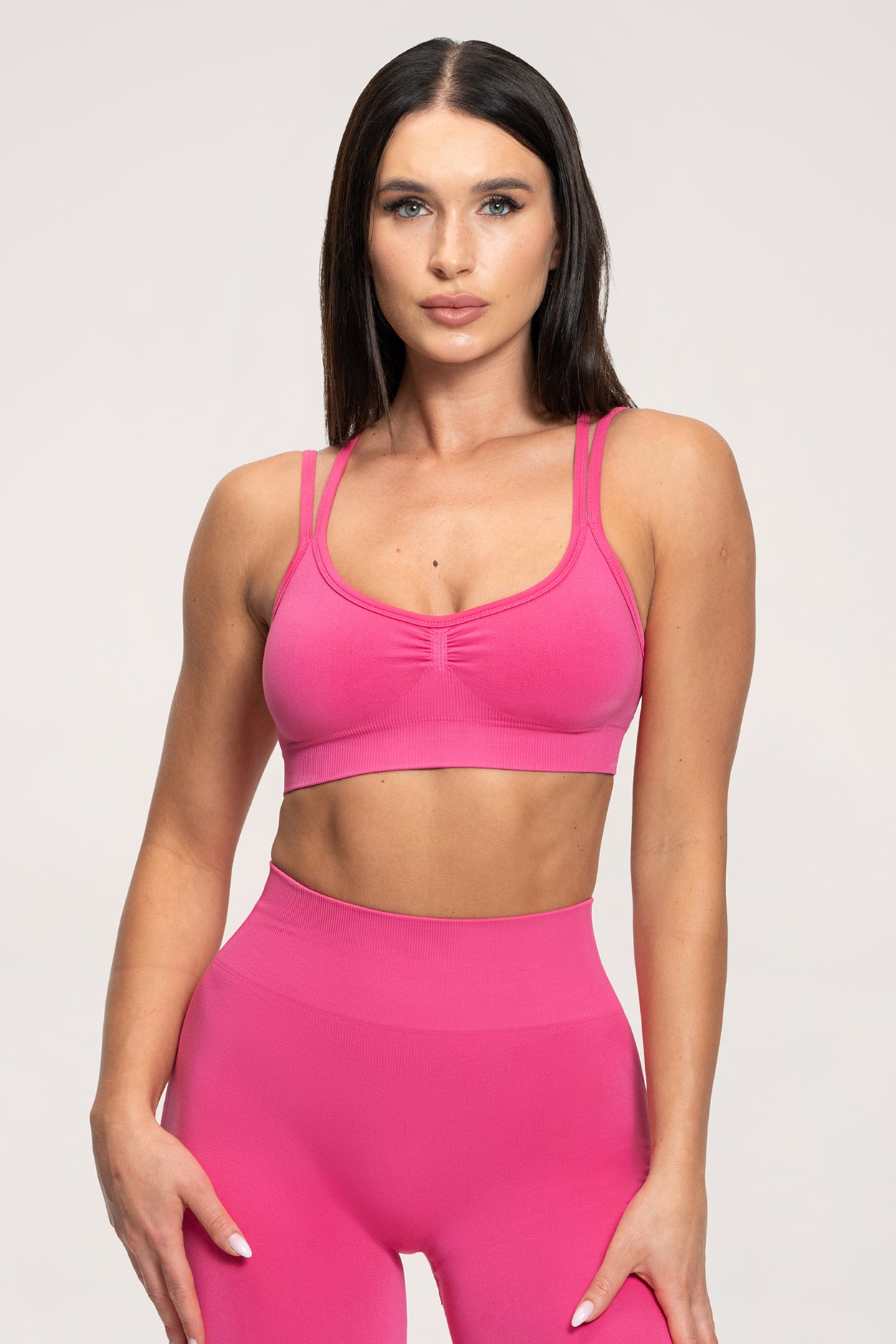 Fake BBL Sport-BH hot pink