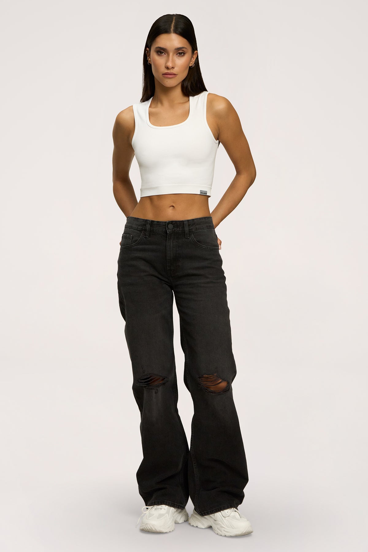 Jeans Wide Relaxed black
