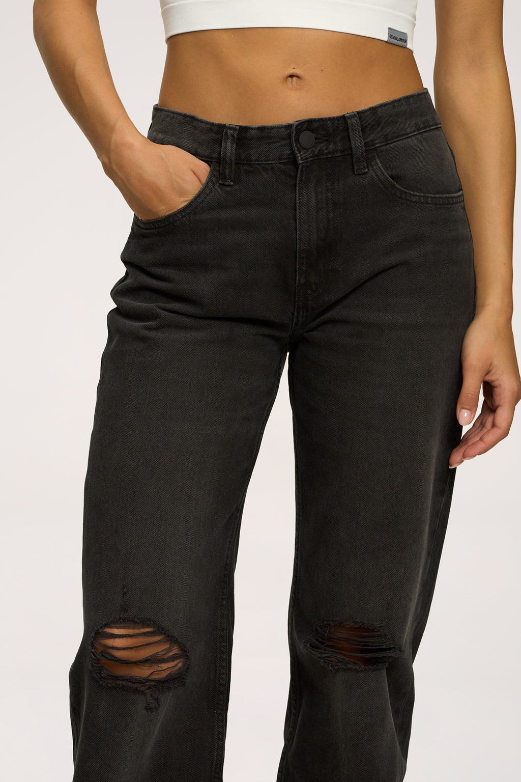 Jeans Wide Relaxed black