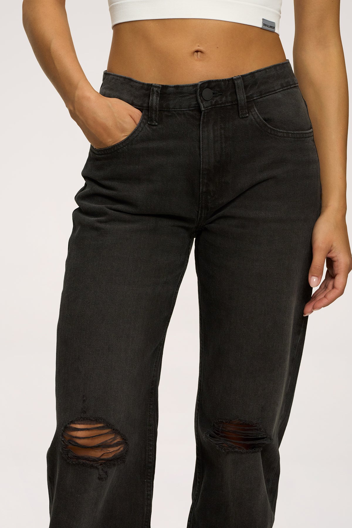 Jeans Wide Relaxed black