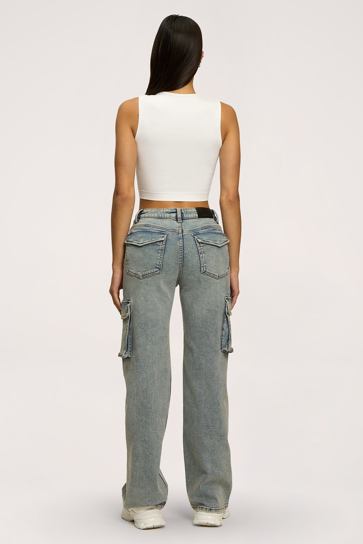 Jeans Cargo washed blue