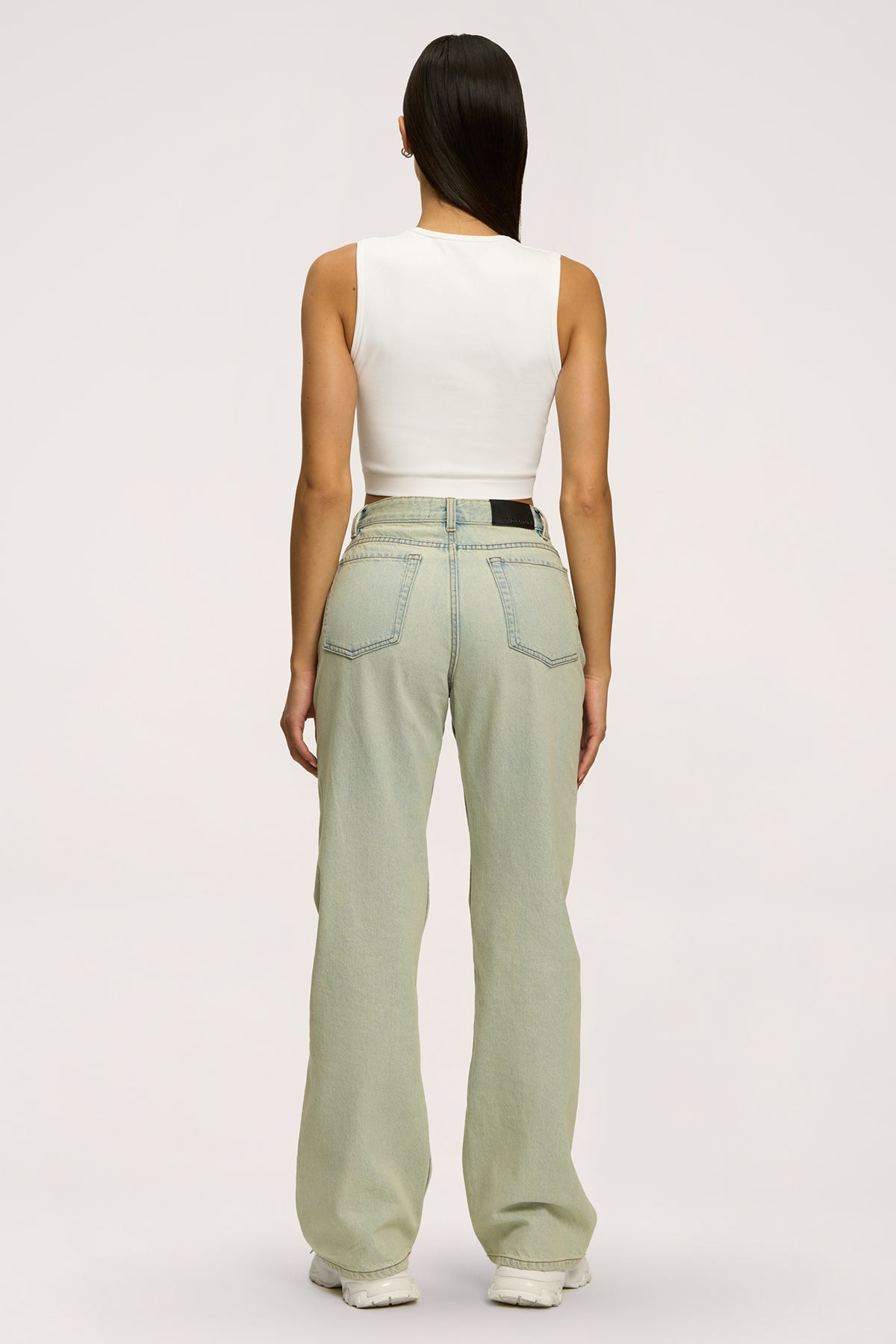 Jeans Wide Relaxed light green