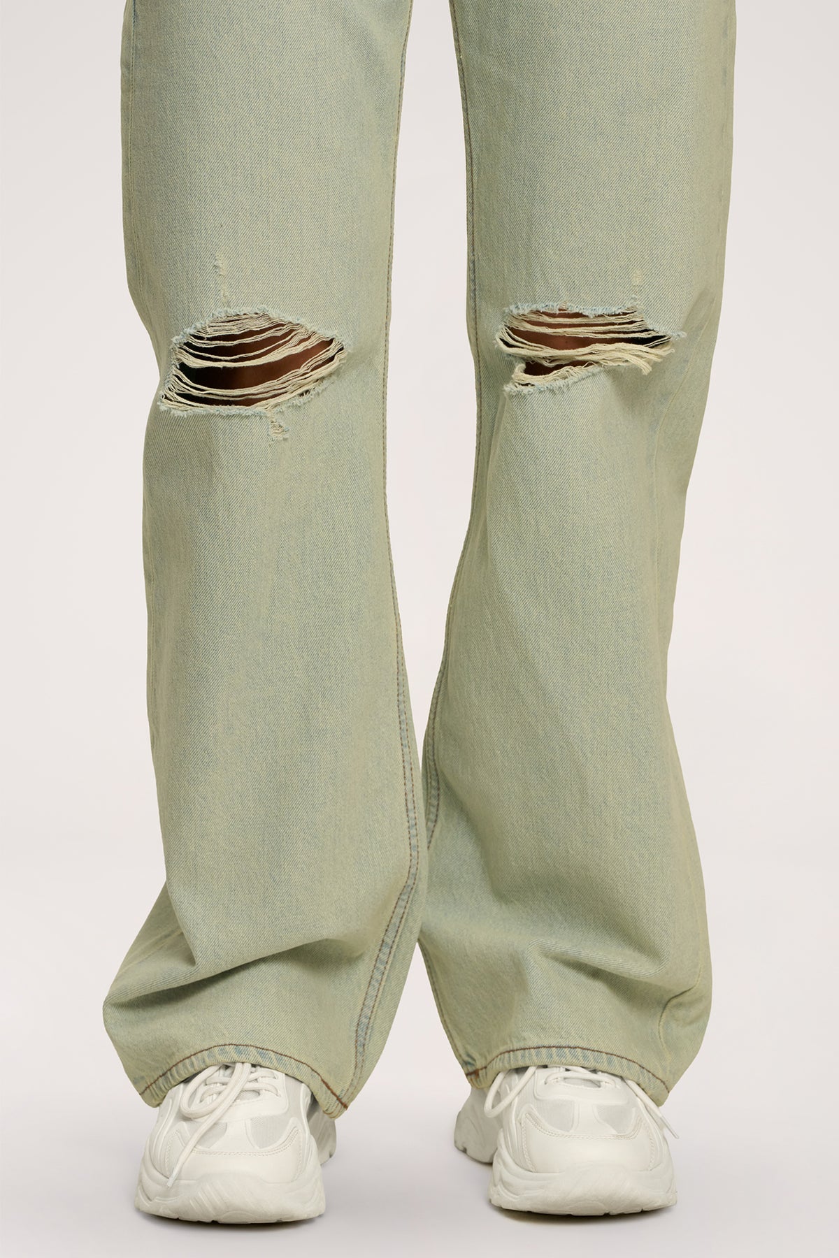 Jeans Wide Relaxed light green