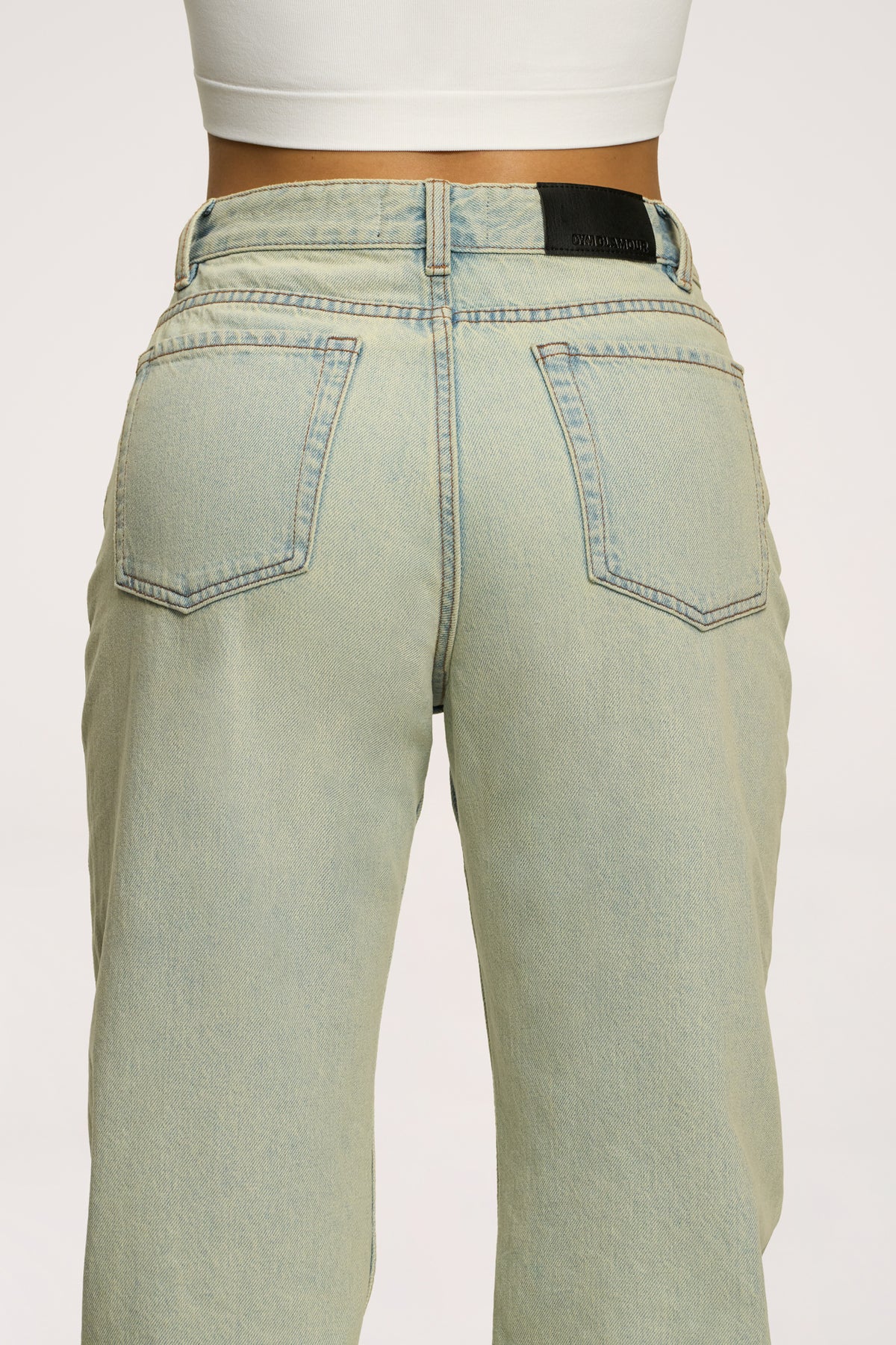 Jeans Wide Relaxed light green