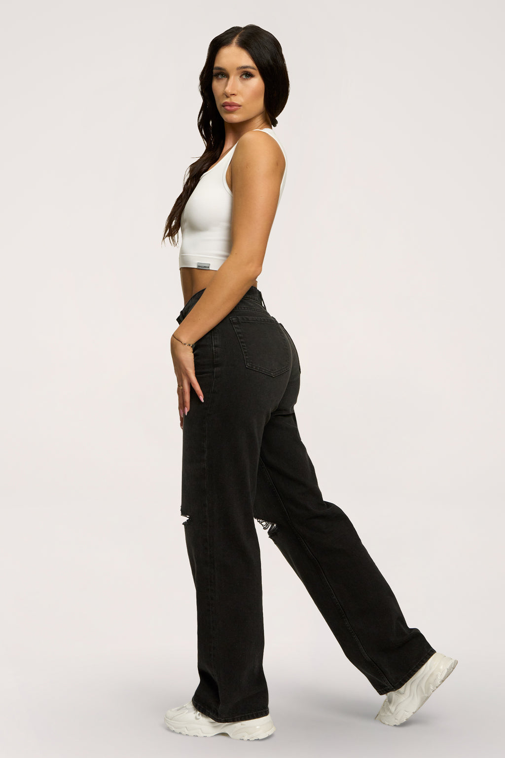 Jeans Wide Relaxed black