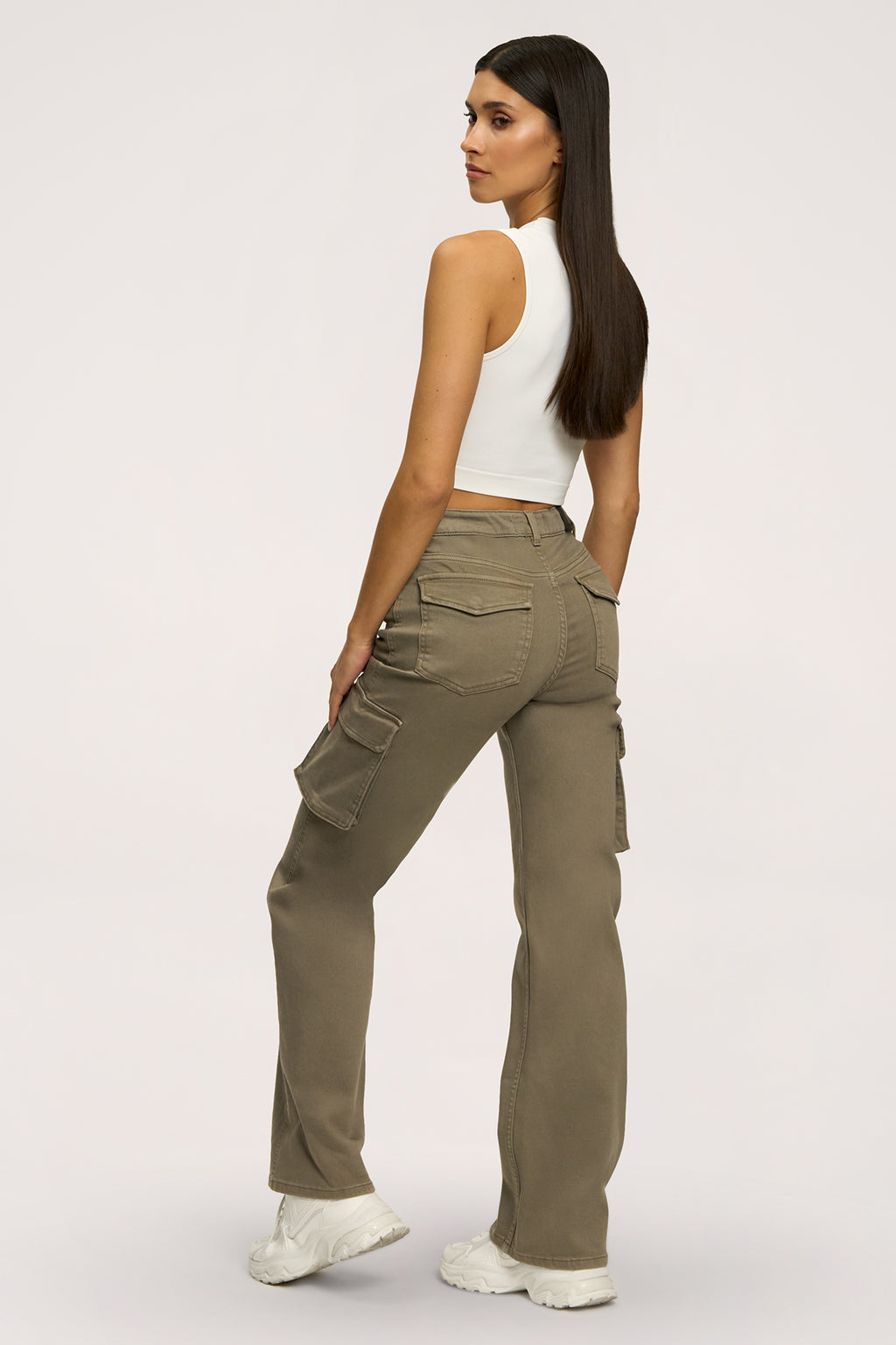 Jeans Cargo green olive