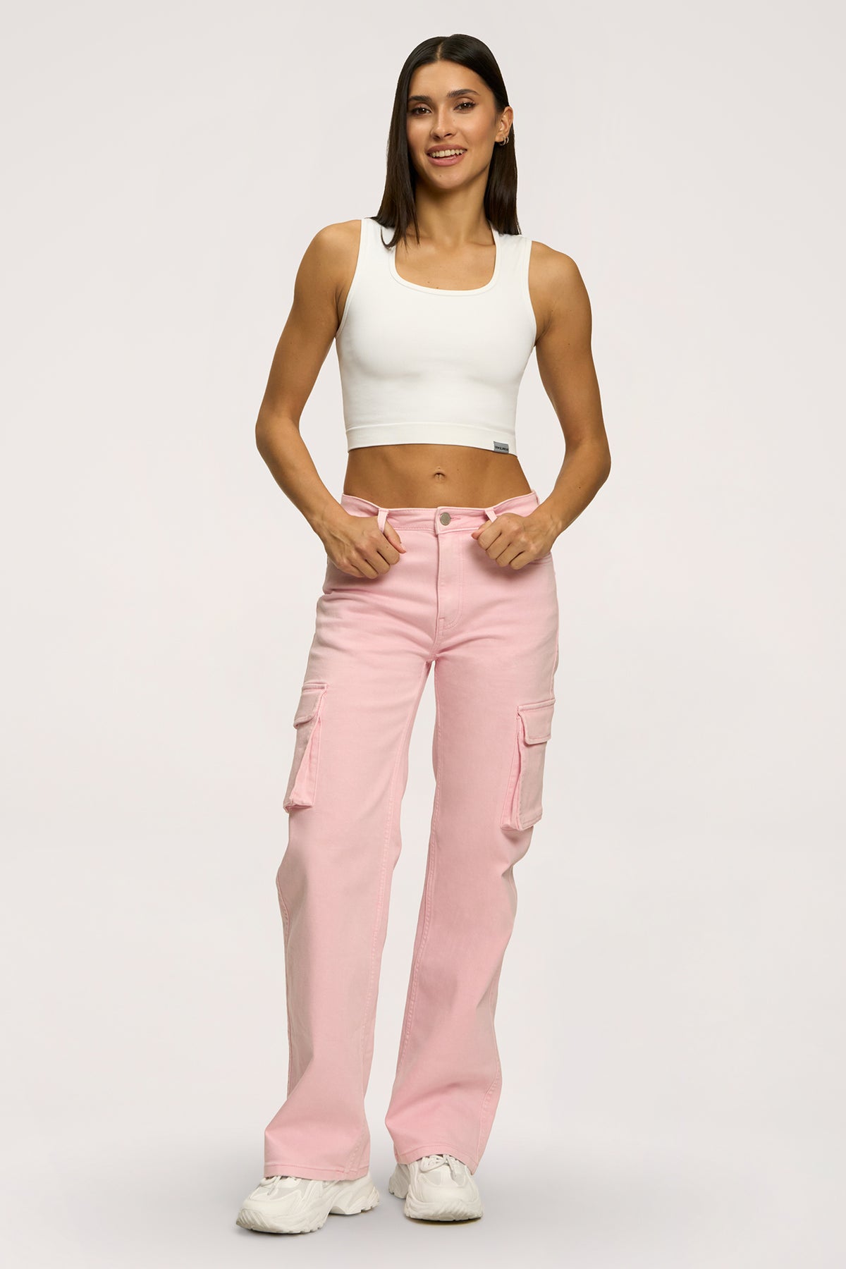 Jeans Cargo light pink