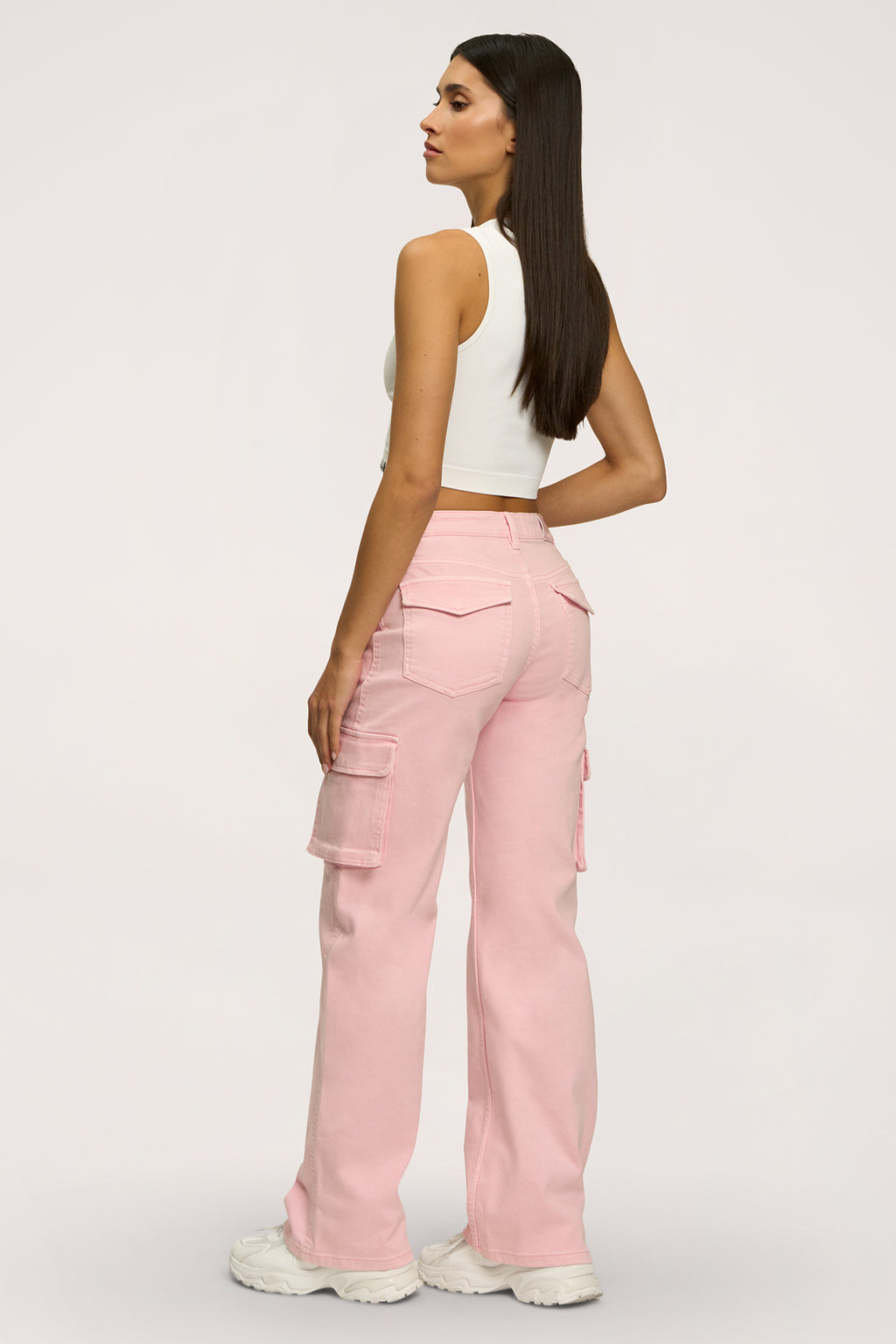Jeans Cargo light pink