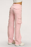 Jeans Cargo light pink
