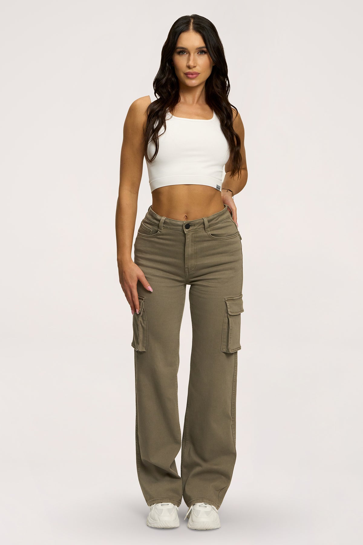 Jeans Cargo green olive