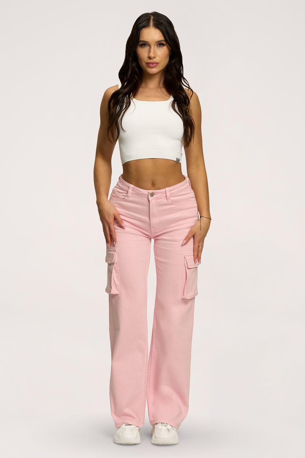 Jeans Cargo light pink