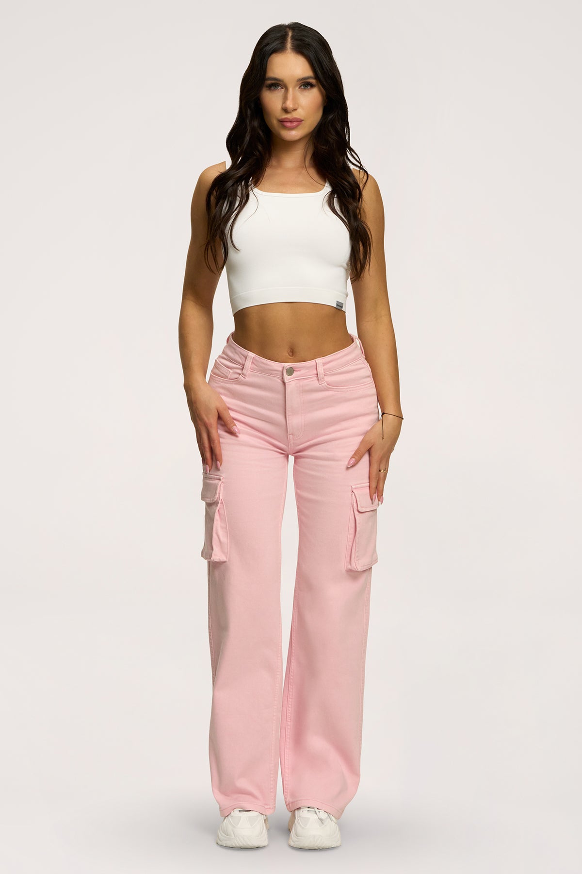 Jeans Cargo light pink