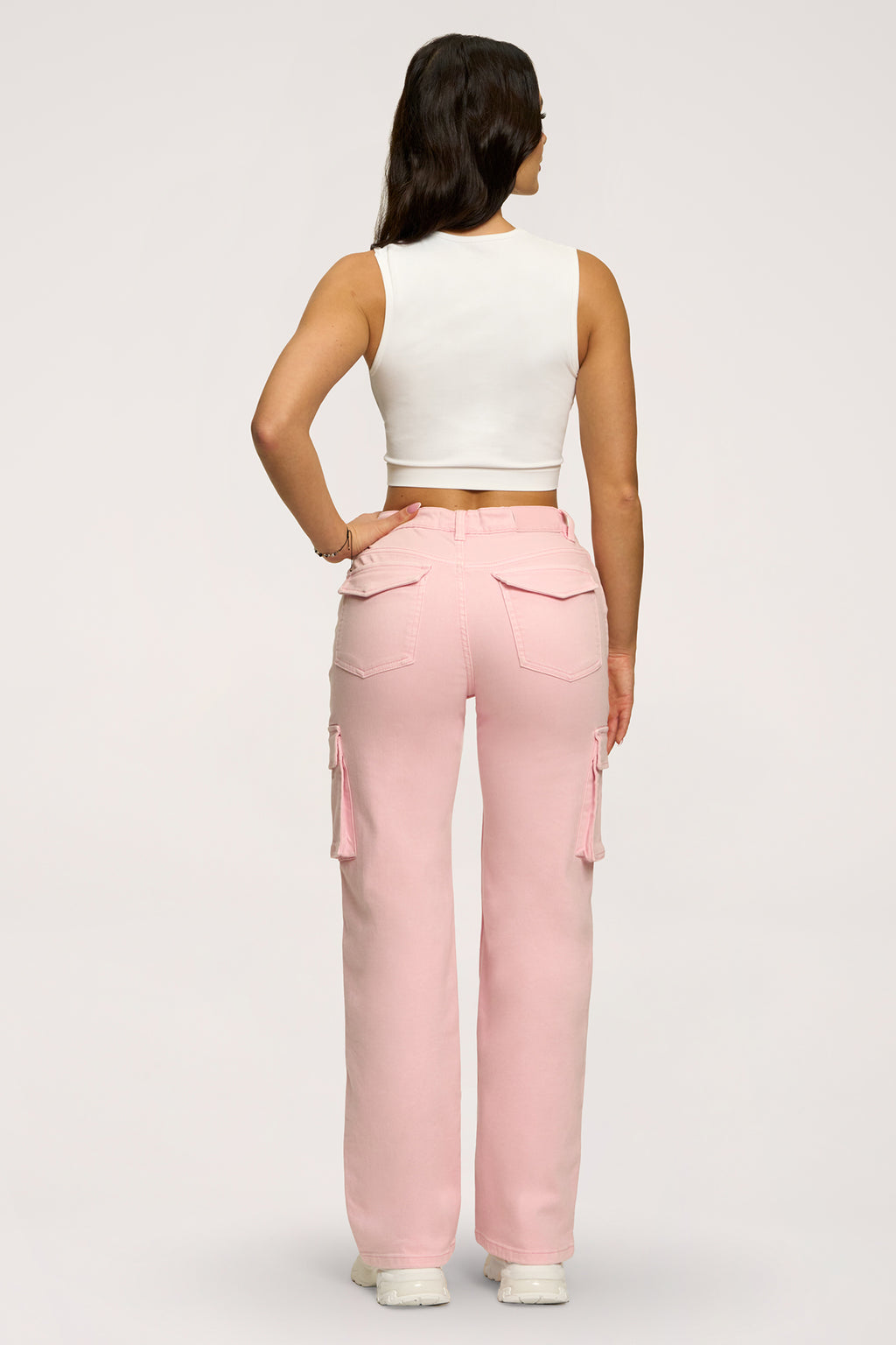 Jeans Cargo light pink