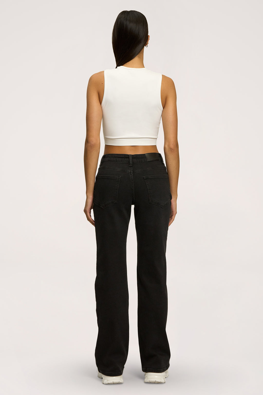 Hüftjeans Wide black