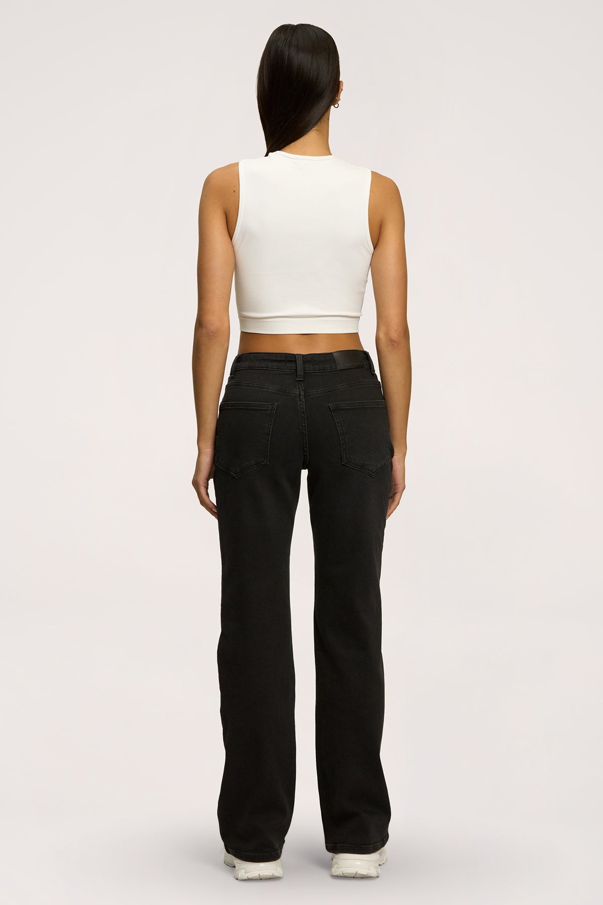 Hüftjeans Wide black