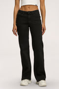 Hüftjeans Wide black