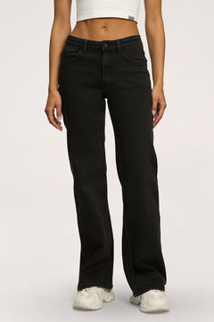 Hüftjeans Wide black