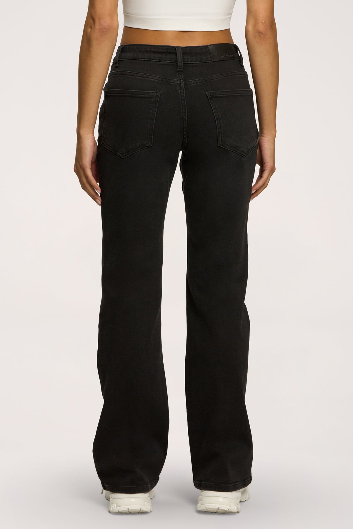 Hüftjeans Wide black