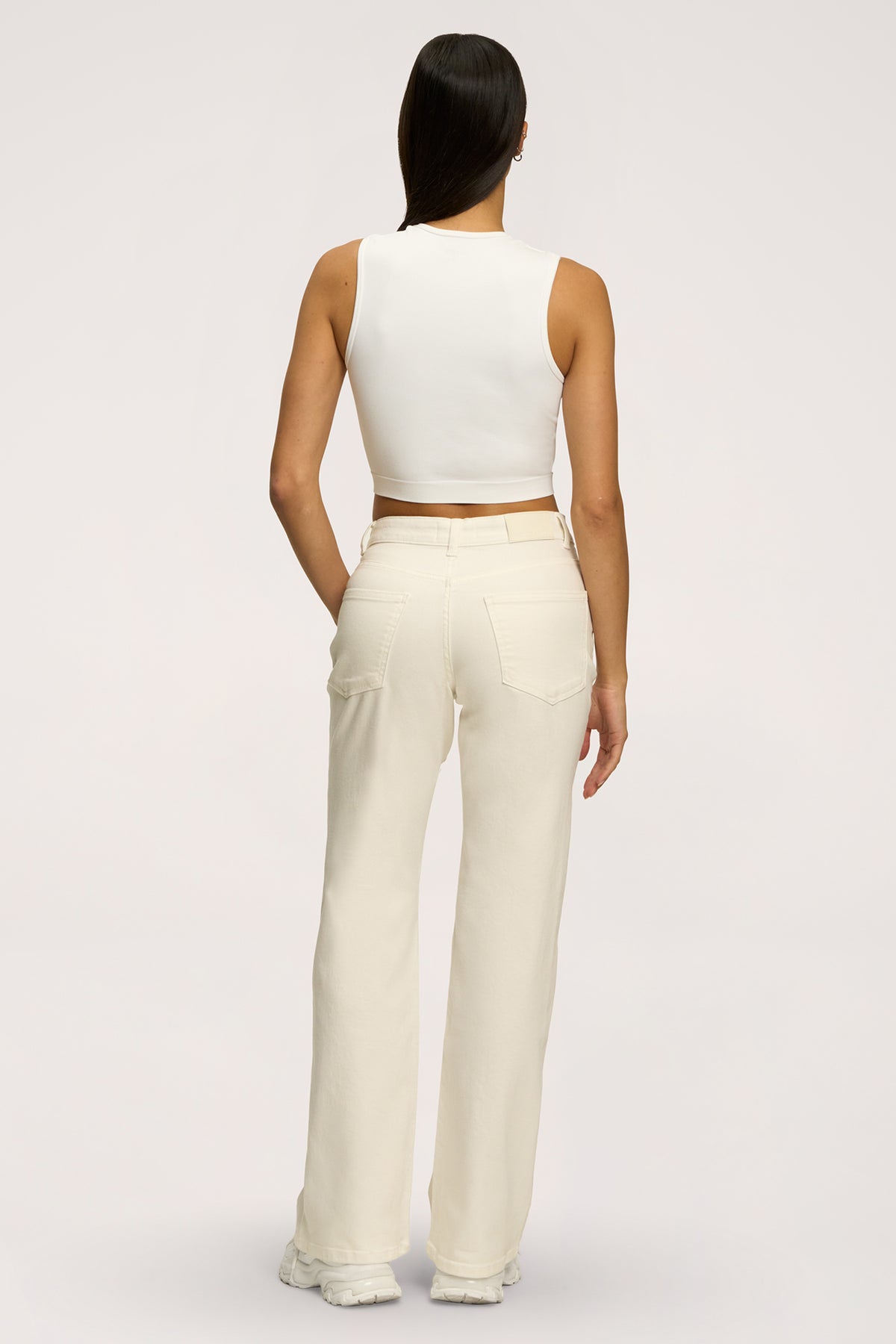 Hüftjeans Wide off white