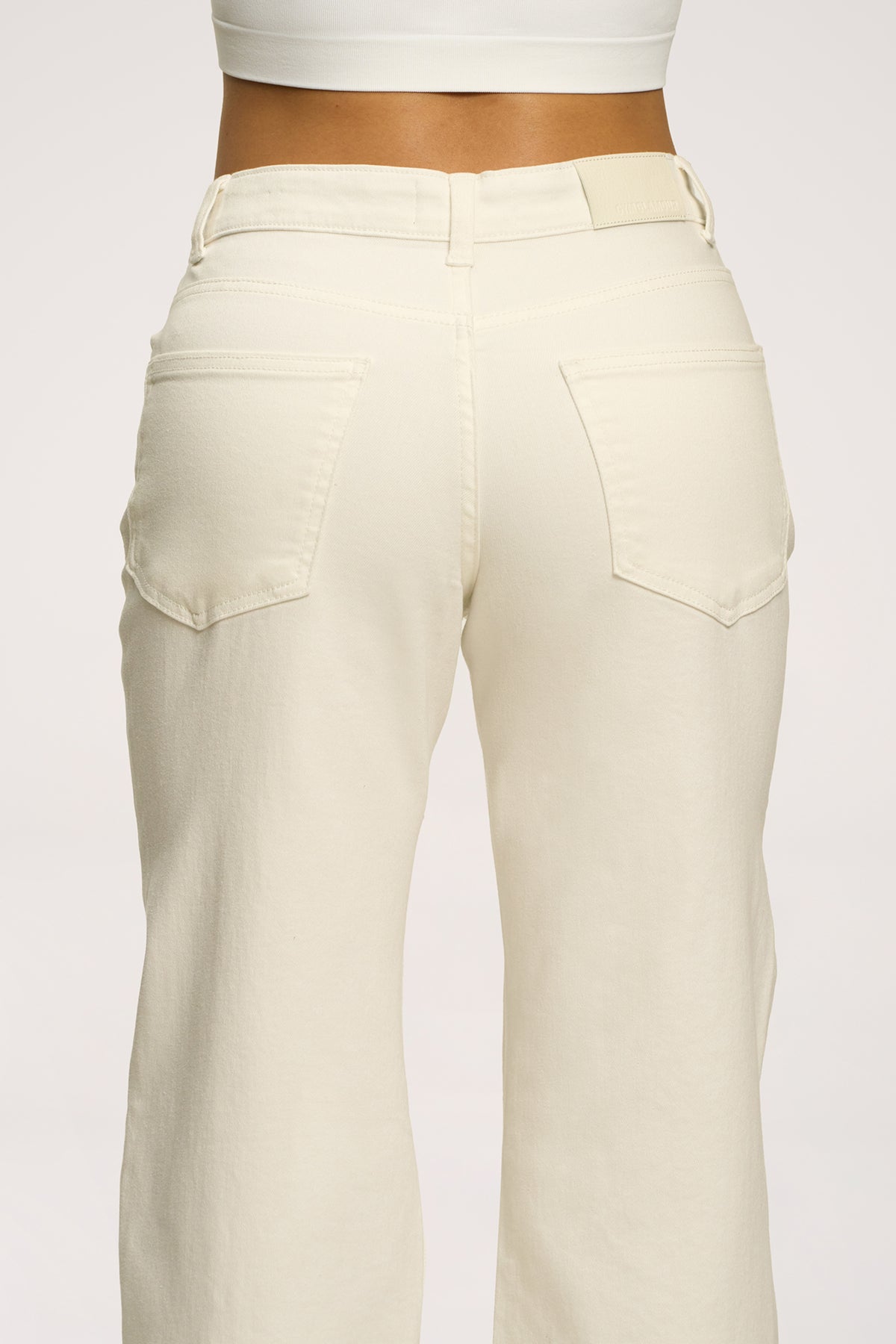 Hüftjeans Wide off white