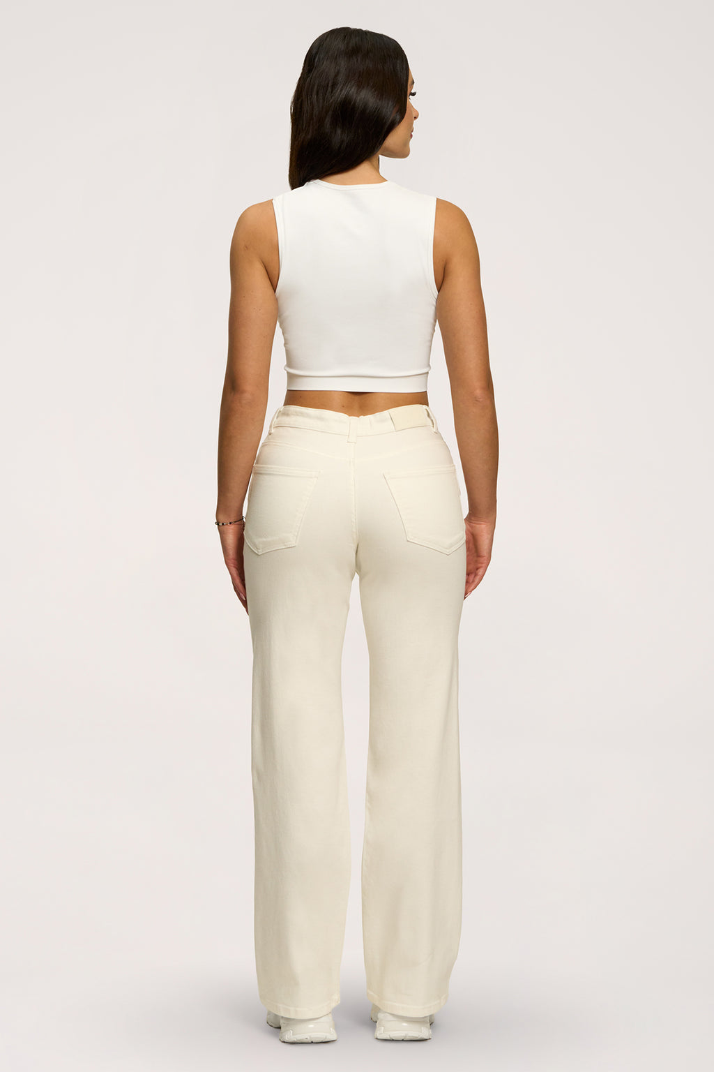 Hüftjeans Wide off white