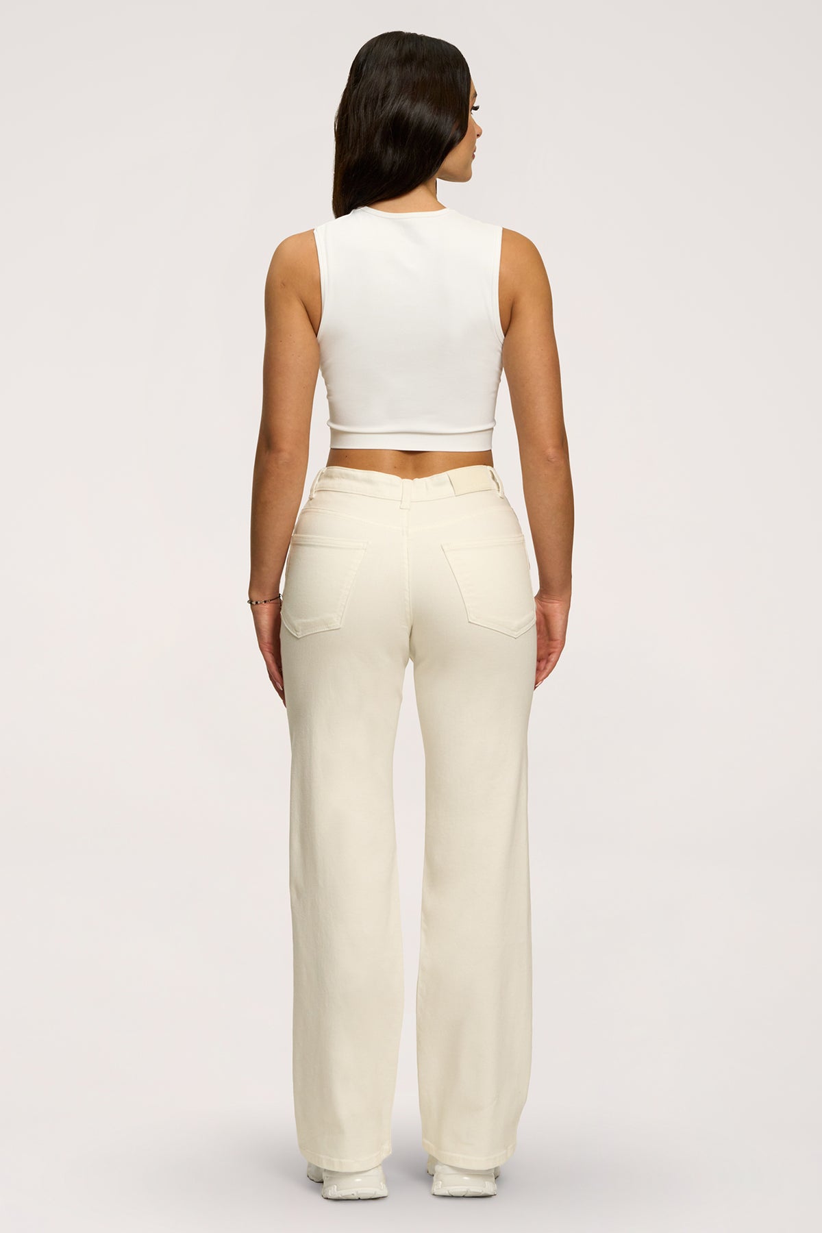 Hüftjeans Wide off white