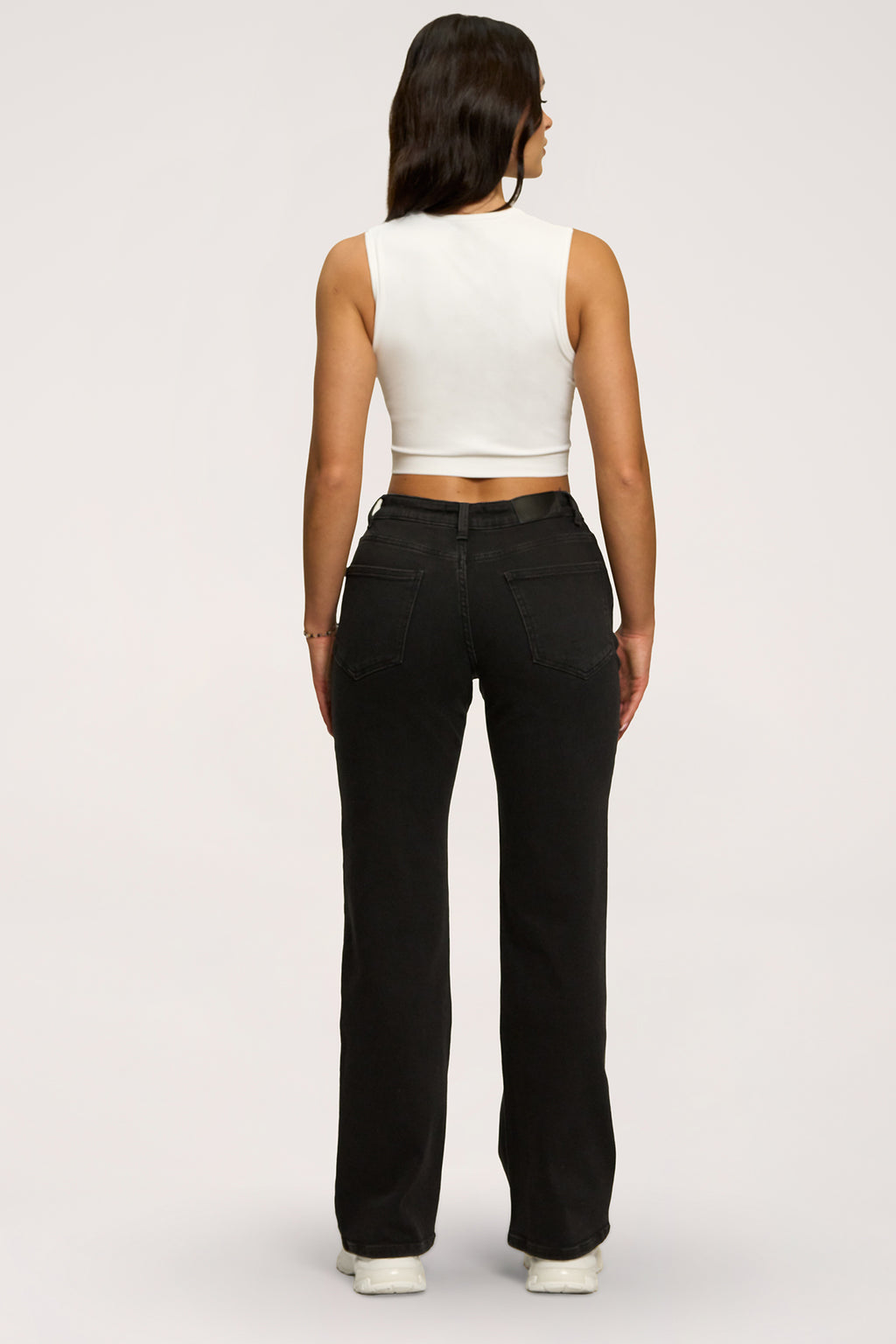 Hüftjeans Wide black