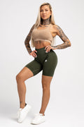Spodenki flexible khaki