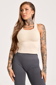 Compress Long Sport-BH  Cream