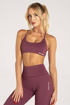 Sport-BH Open Back Rotbraun