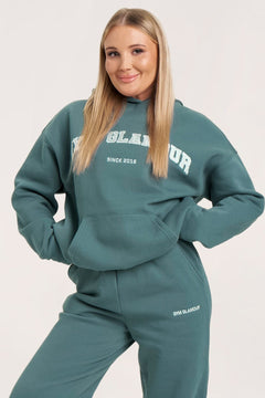 College Hoodie Ocean Glow
