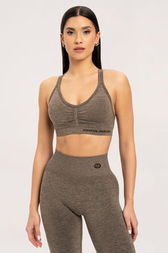 Nahtloser Sport-BH Espresso