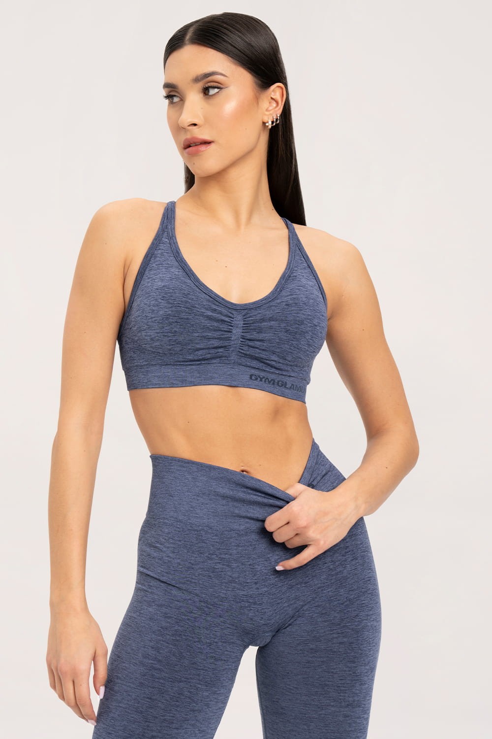Biustonosz seamless dark blue