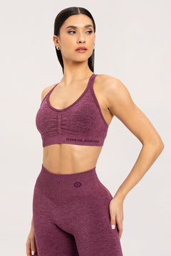 Nahtloser Sport-BH Cherry