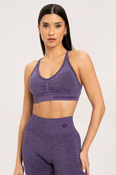 Nahtloser Sport-BH Plum
