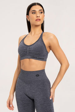 Nahtloser Sport-BH Dark Grey