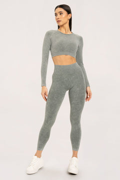 Leggings Stone Washed Grün