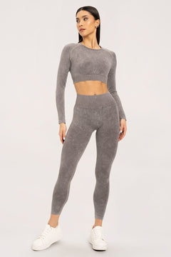 Leggings Stone Washed Braun