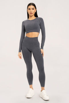 Leggings Stone Washed Grau