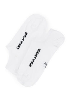 Weiße Sport-Knöchelsocken – 2er-Pack
