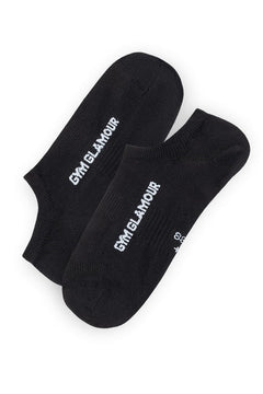 Schwarze Sport-Knöchelsocken – 2er-Pack