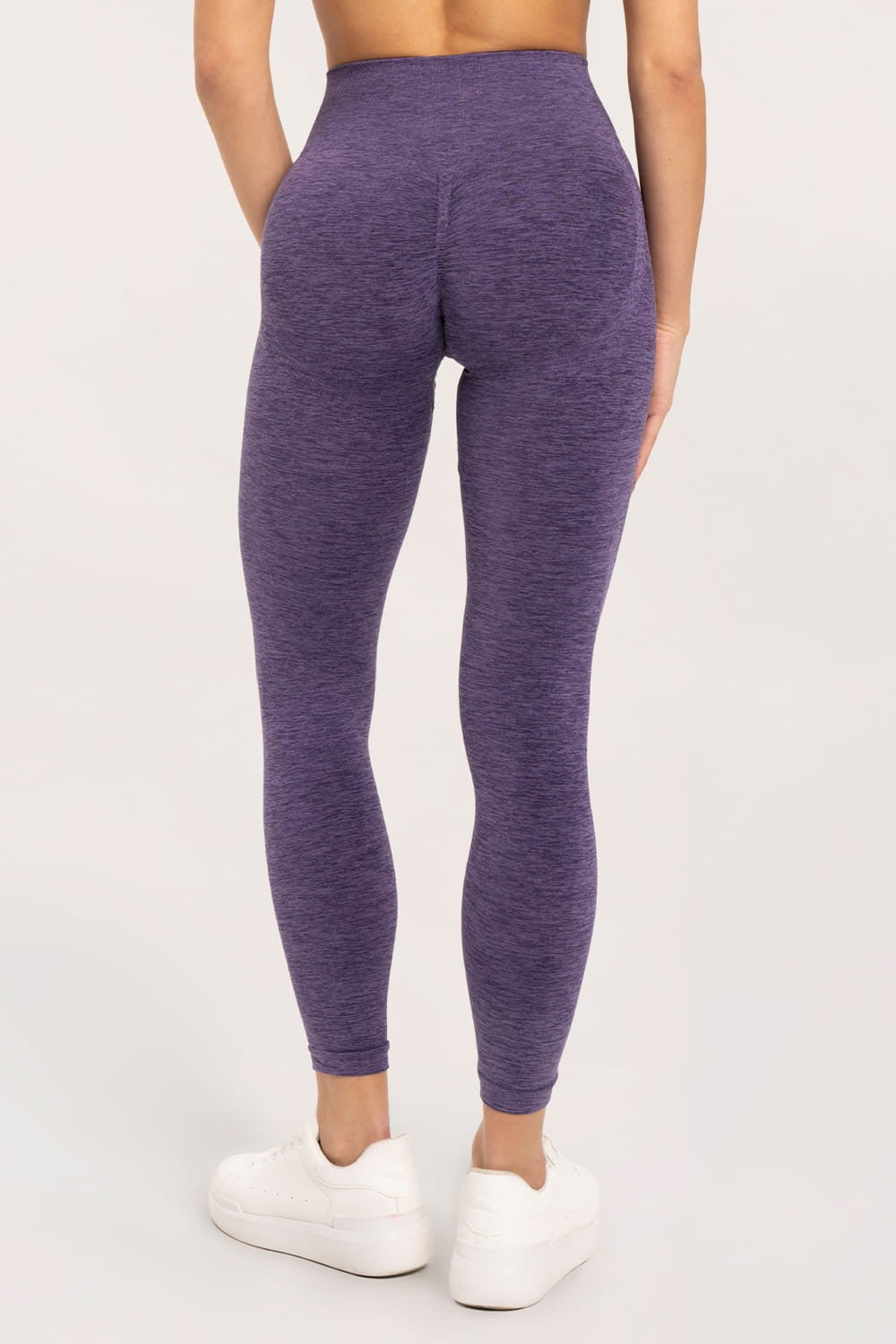 Leginsy seamless push up plum